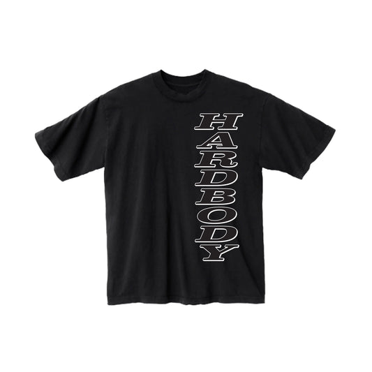 HARDBODY HARDBODY STACKED TEE BLACK/WHITE Hardbody