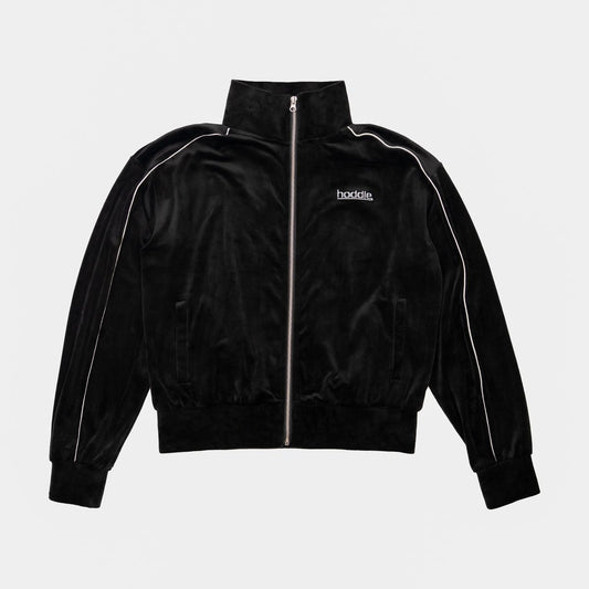 HODDLE PRIMARY VELOUR TRACK TOP BLACK