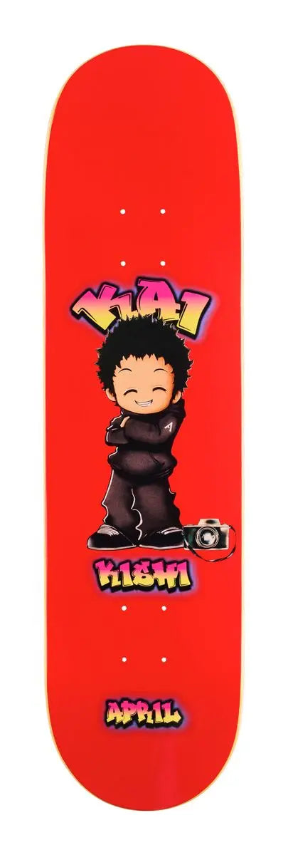 April KAI KISHI - CHIBI - RED APRIL skateboard