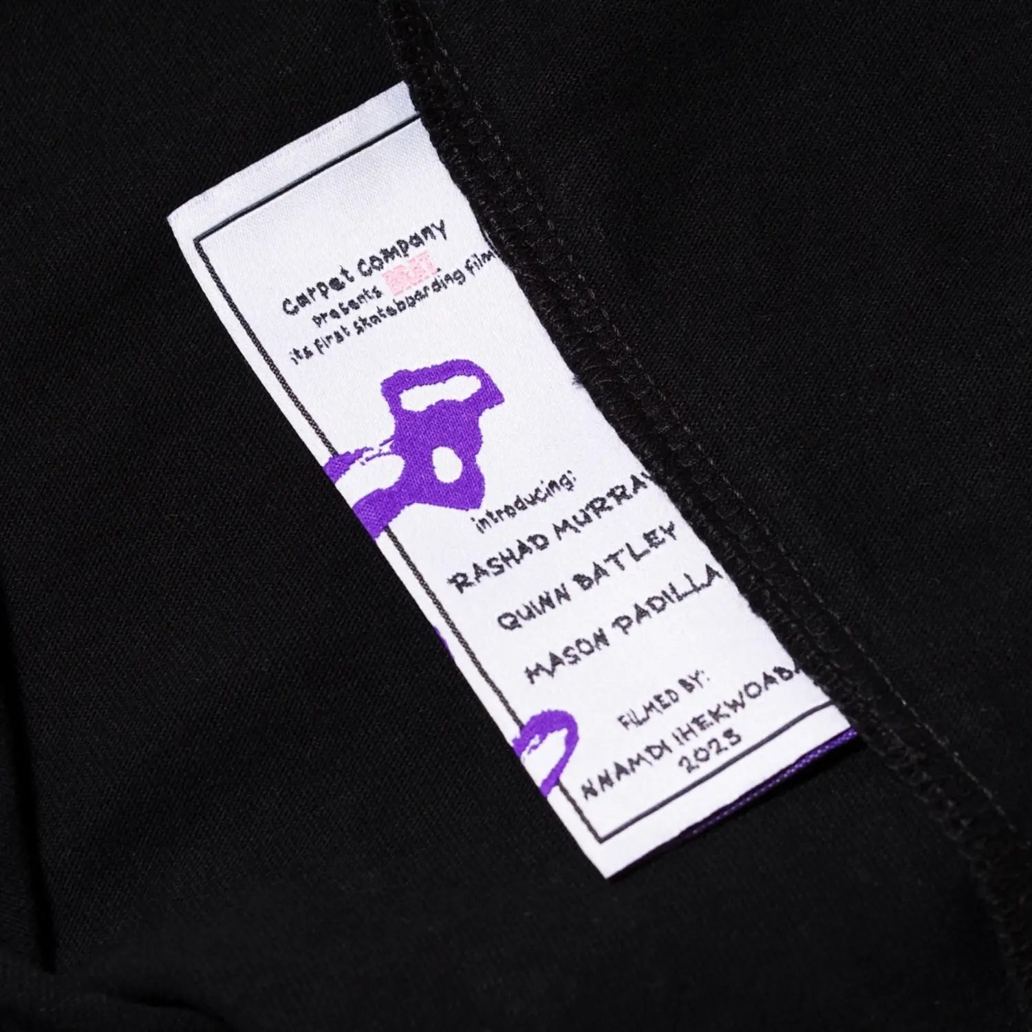 Carpet Brat Logo tee Black Carpet