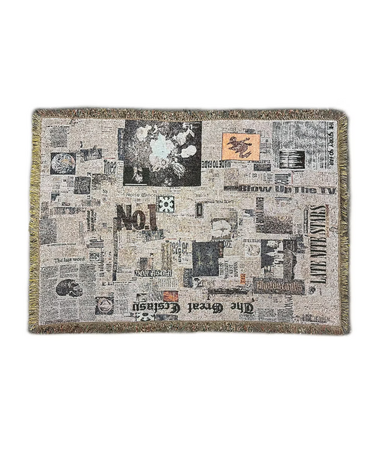 Couverture tissée Late Nite Star LNS en accessoires, motif coloré et douce texture visible dans l'image.