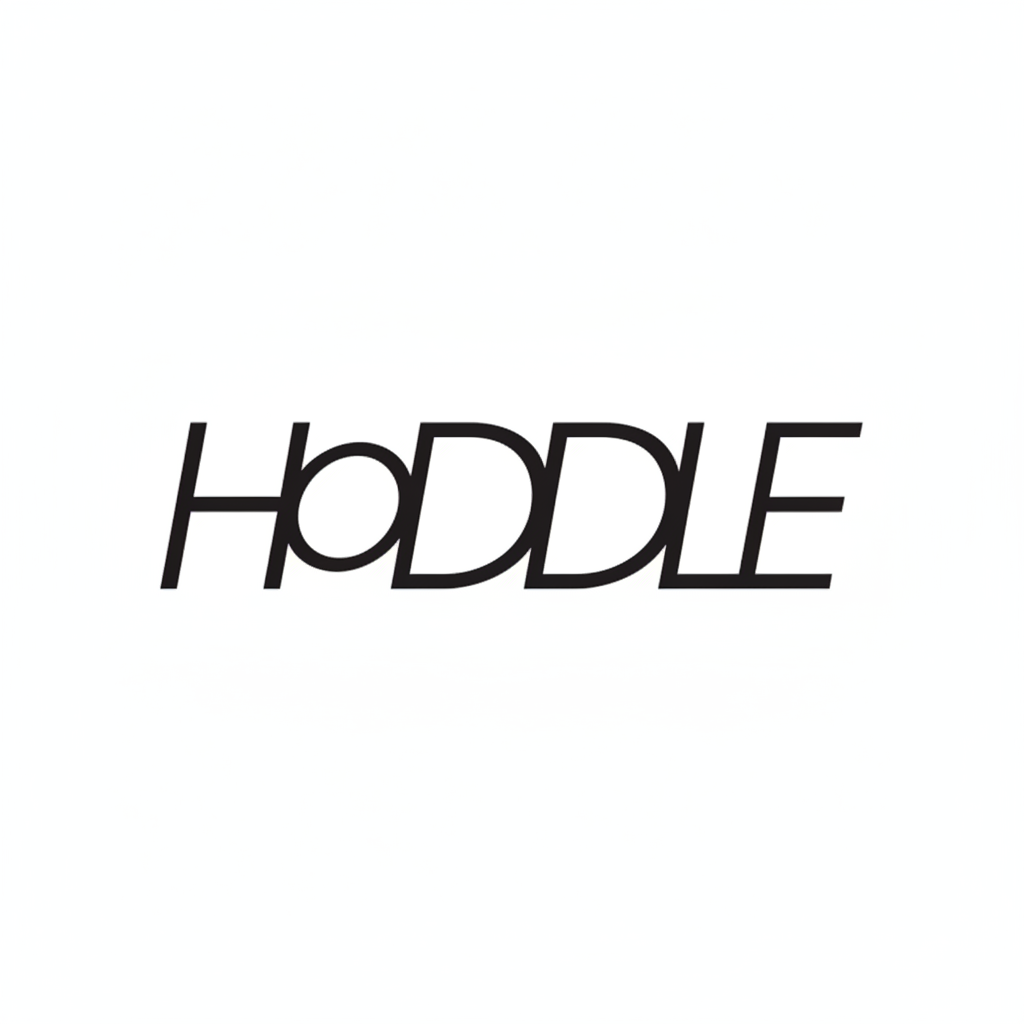 Shorts bermuda en nylon noir de la marque Hoddle, visible avec le logo Hoddle en arrière-plan.