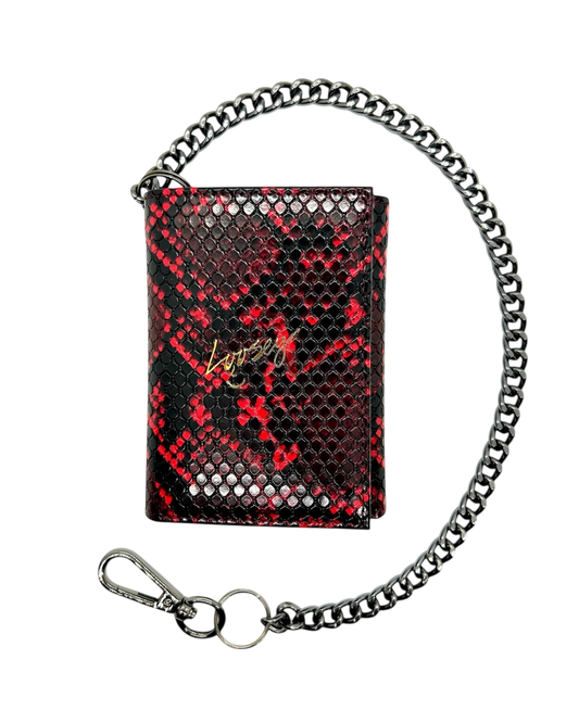 LOOSEY LOVE YOU Snake skin chain wallet LOOSEY
