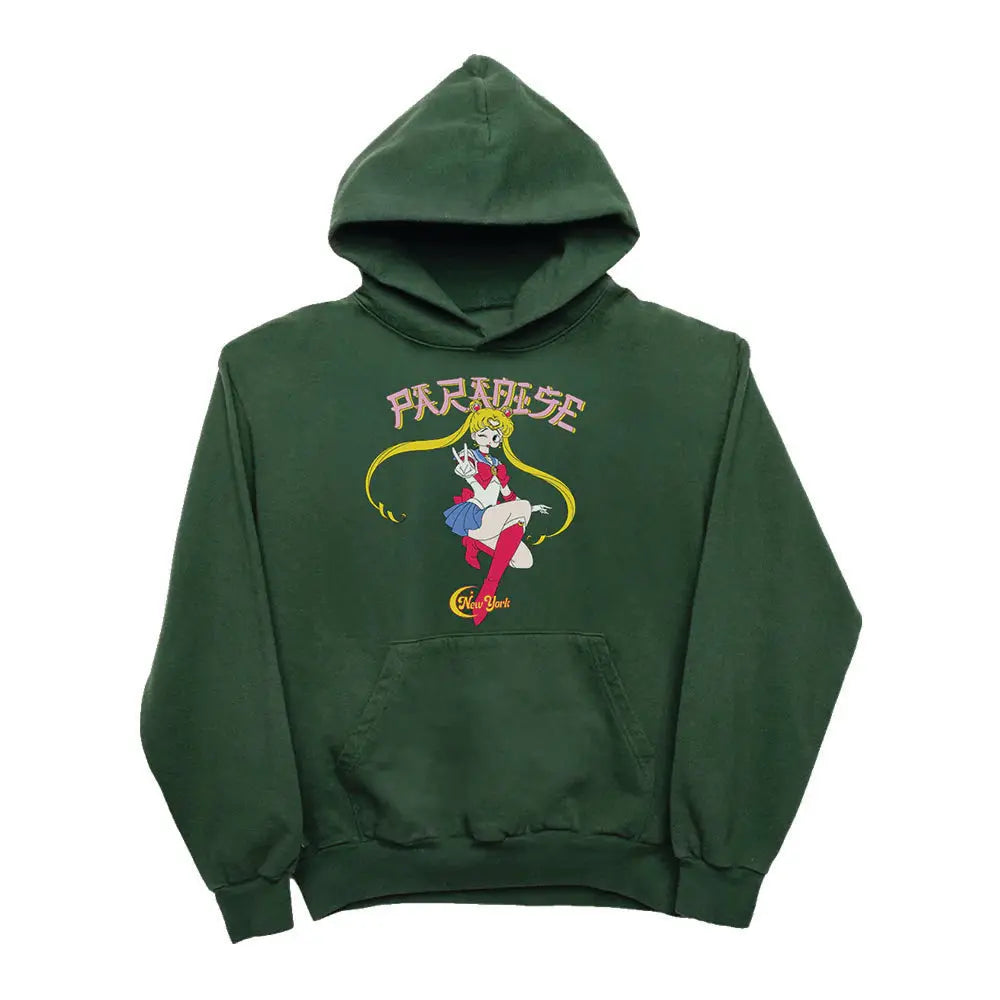 Paradise NYC sailor boop hoodie forest green PARADISE NYC