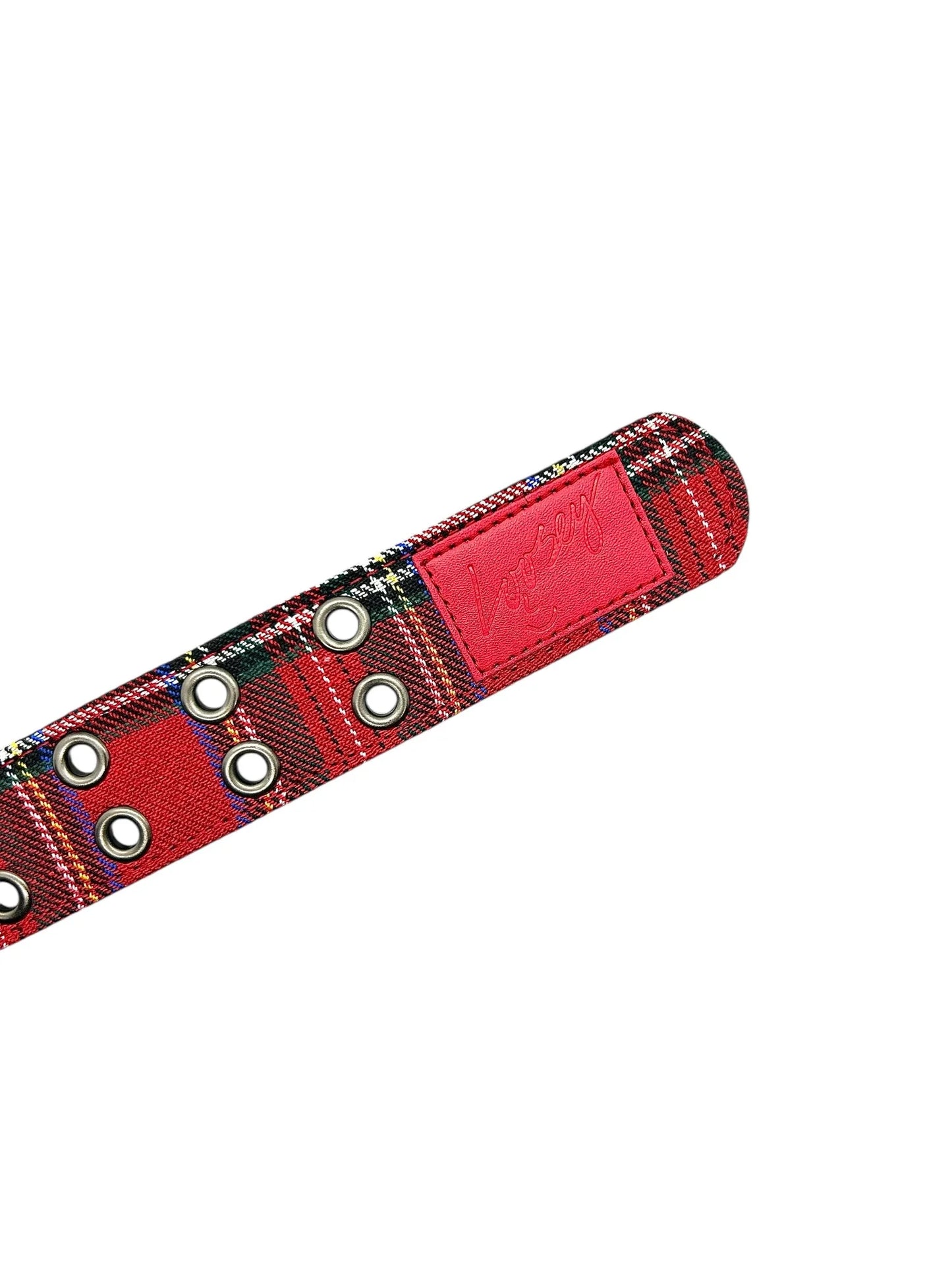 LOOSEY Plaid Grommet Hole Belt