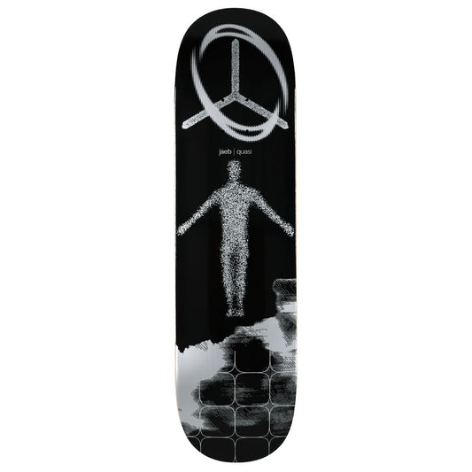 Planche de skate Quasi Jaeb 'Debut' de 8,25 pouces, deck de skateboard pour débutants, avec design épuré.