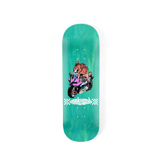 Planche de skateboard mini WKND « Rolling Mouse », largeur 8,25 pouces, illustration de souris roulante