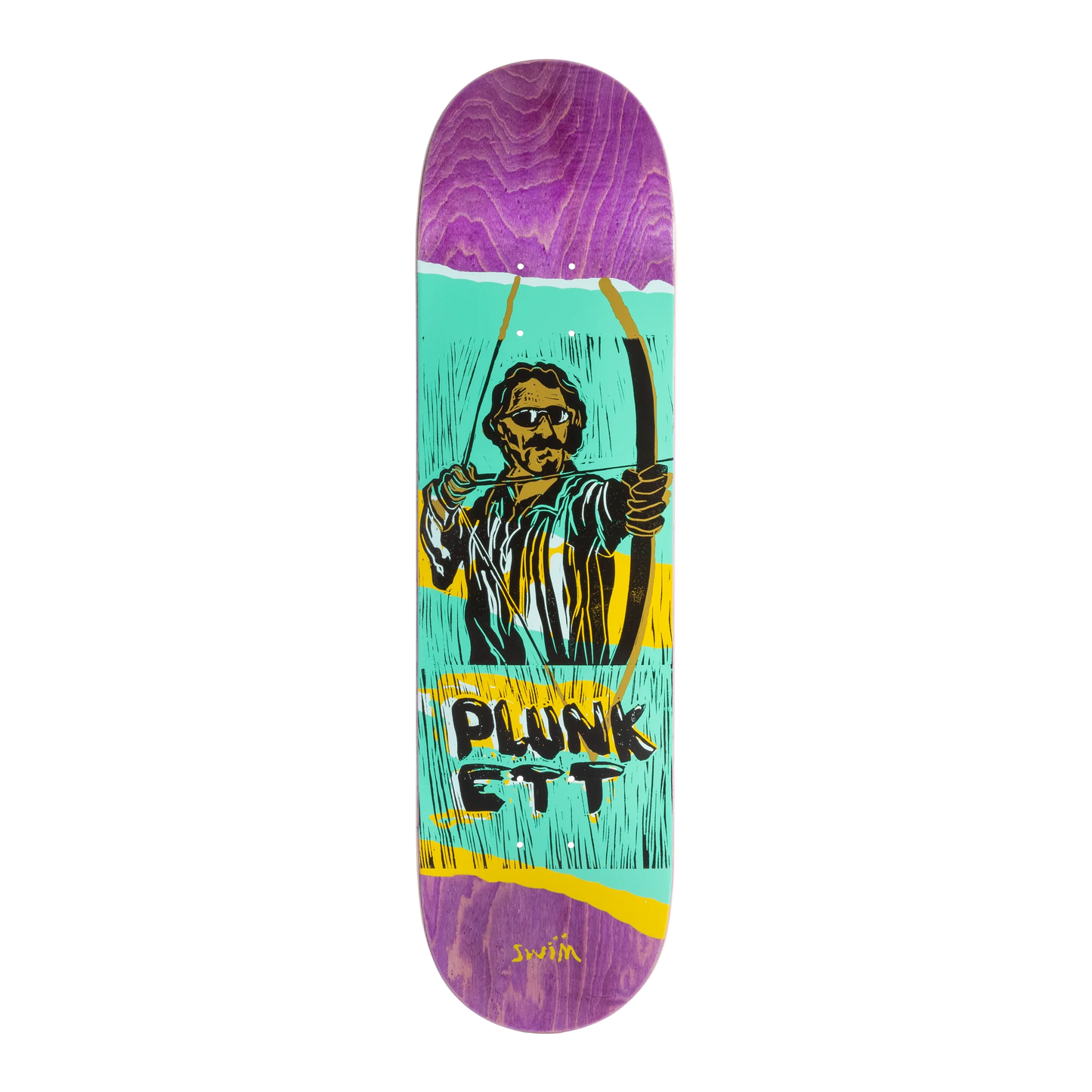 Planche de skateboard Swim DAN PLUNKETT (ARCHER) PRO MODEL, deck de skate pour amateurs et professionnels.