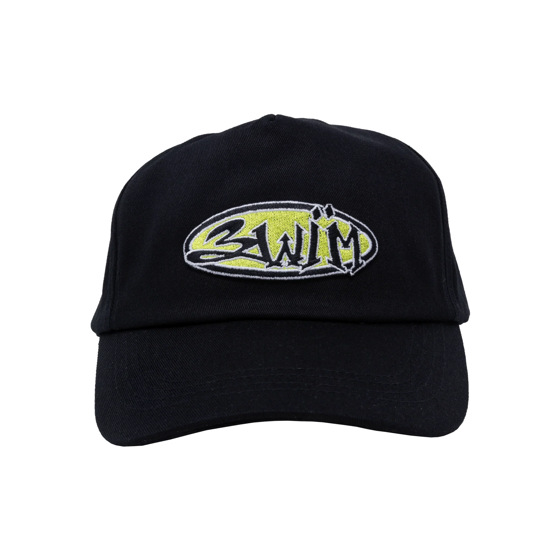 Casquette à 5 panneaux SWIM skateboards SWIM11, style décontracté, logo visible sur le devant, tissu léger et confortable.