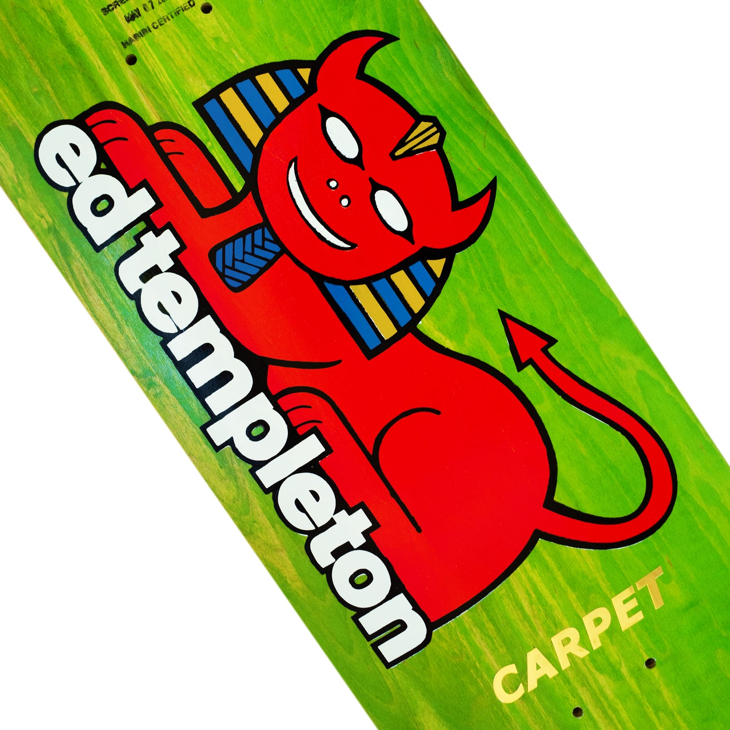 Tapis de pont Templeton Guest Pro Deck 8,25 de la marque Carpet, surface en bois avec détails de finition et texture visible.