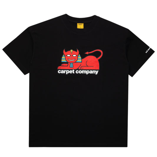 Tee noir de la marque Carpet, modèle Templeton Guest Pro, affiché à plat avec logo visible sur le devant.