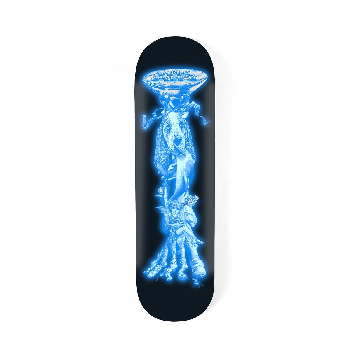 Deck de skateboard WKND Wistful Sarah Meurle 8.125, motif illustré coloré sur fond clair