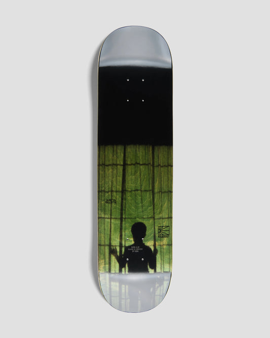 Planche de planche de deck unisexe RASSVET Gilette Board en bois de 8,25 pouces, couleur jaune, vue de face