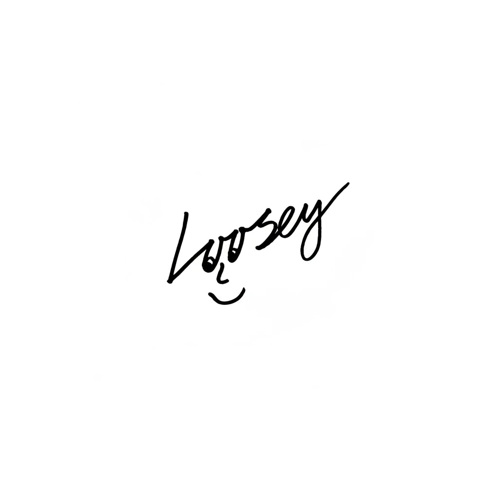 LOOSEY LOVE YOU Metallic Black Chain Gang
