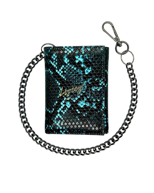 LOOSEY LOVE YOU Snake Skin Chain Gang blue
