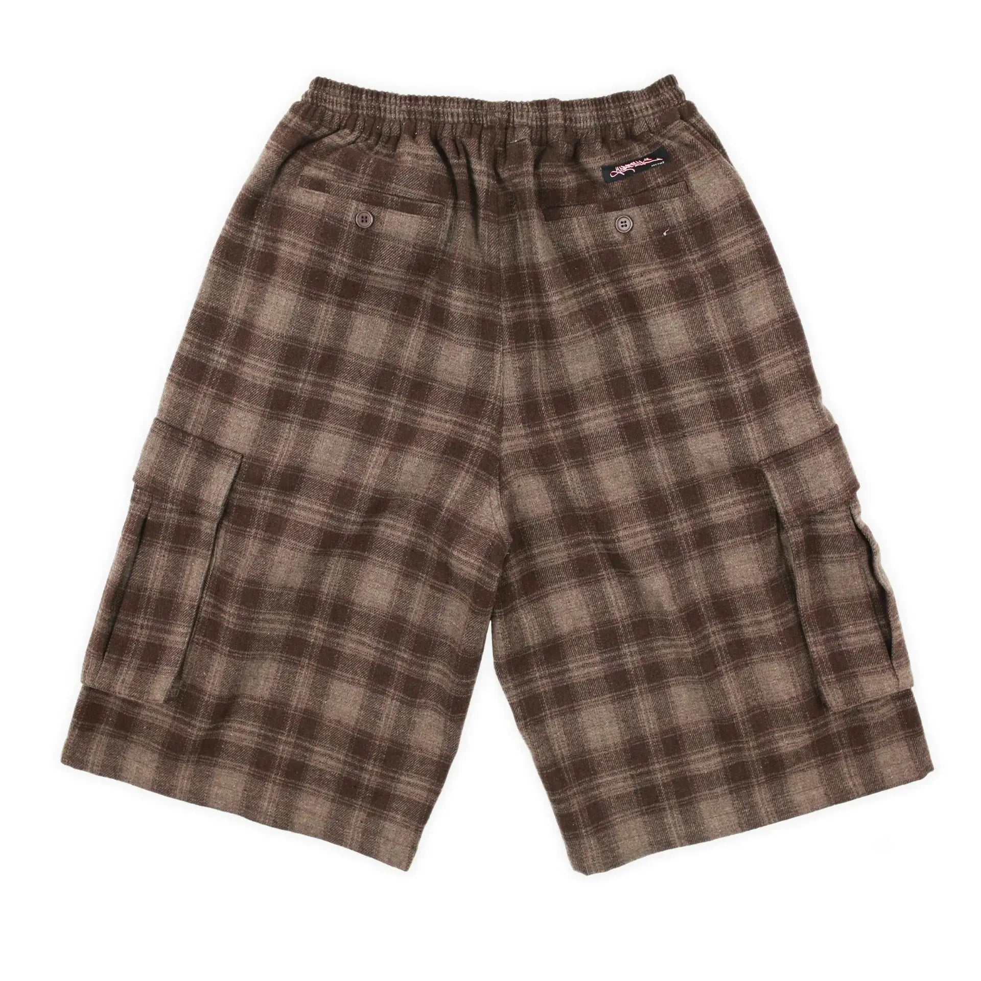Yardsale Shoreline Plaid Shorts (Brown) YARDSALE