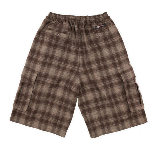 Yardsale Shoreline Plaid Shorts (Brown) YARDSALE