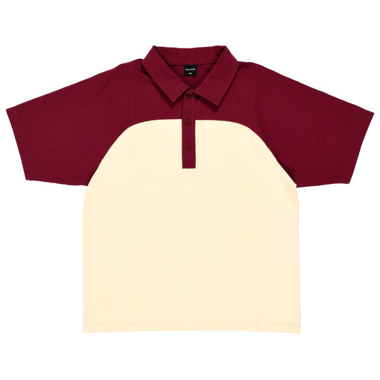 Quasi skateboards Leslie Raglan Polo [Maroon]