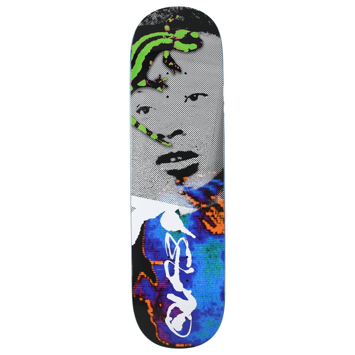Planche de skateboard Quasi Lizard Kang Deck 8.5 pouces, design coloré et graphique, vue de face.