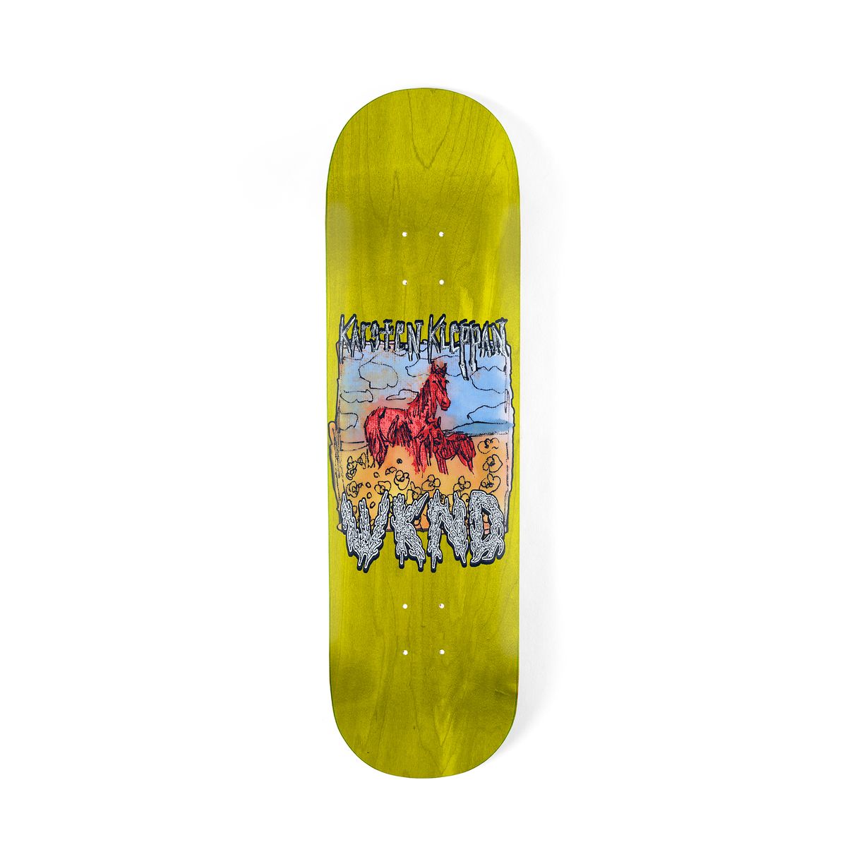 Deck de skateboard WKND Wild Horses Karsten Kleppan 8.5 pouces, motif chevaux sauvages