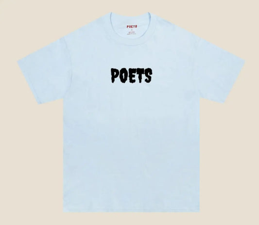 POETS FLOCK 6OZ S/S TSHIRT Powder blue POETS