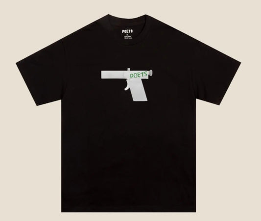 POETS GLOCK 6OZ S/S T-SHIRT Black POETS