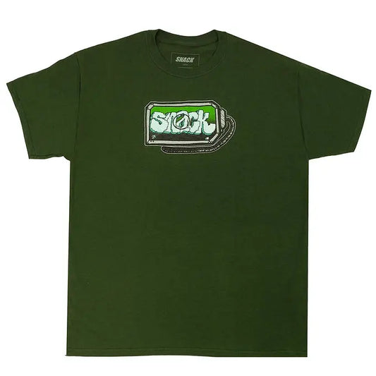SNACK SCREEN TEE FOREST GREEN SNACK