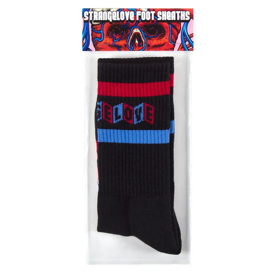 StrangeLove CineLogo Stripe / Black / Crew Cut Foot Sheaths STRANGELOVE
