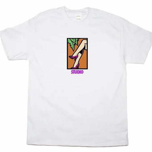 STUDIO Legs Tee White STUDIO