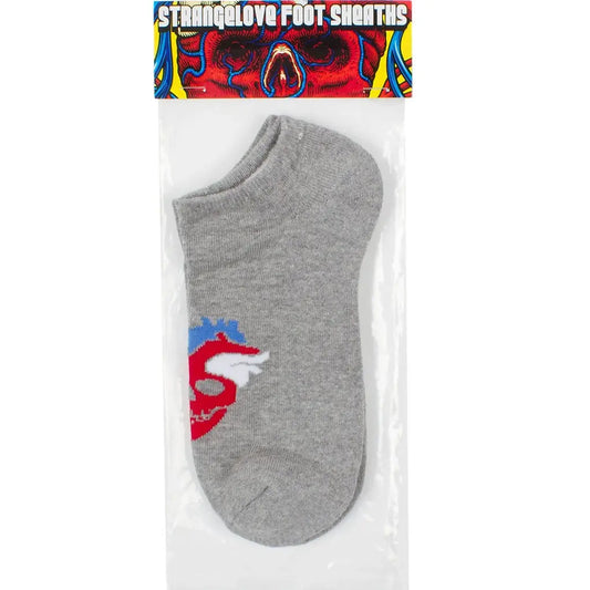 StrangeLove Heart Logo / Grey / No Show Foot Sheaths STRANGELOVE