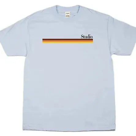 STUDIO Mellow Stripes Tee  Powder Blue STUDIO