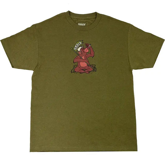 SNACK JUNGLE TEE ARMY GREEN SNACK