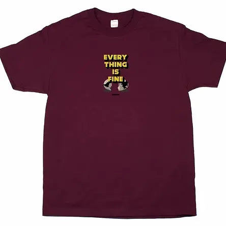 STUDIO I'm Fine Tee Burgundy STUDIO