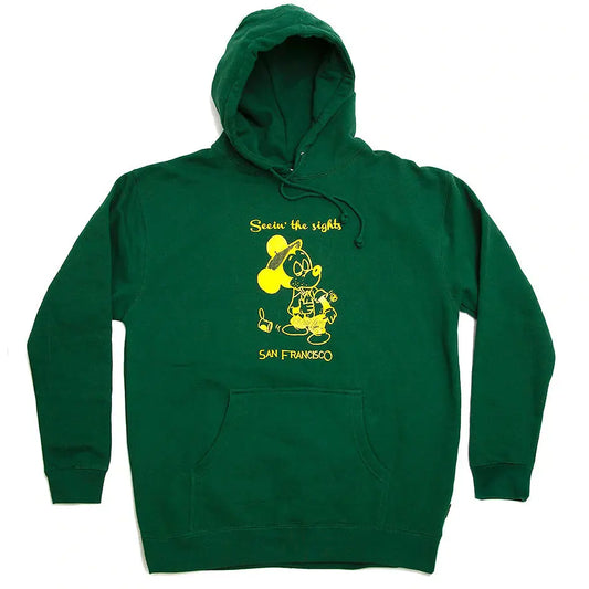 SNACK SEEIN THE SIGHTS HOODIE - GREEN/YELLOW SNACK