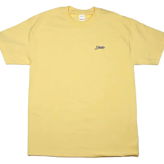 STUDIO Small Script Tee Butter Yellow STUDIO