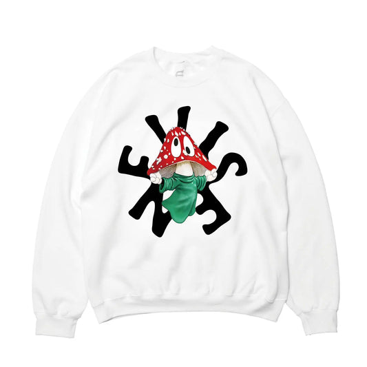 EVISEN / ONE UP CREW NECK WHITE Evisen