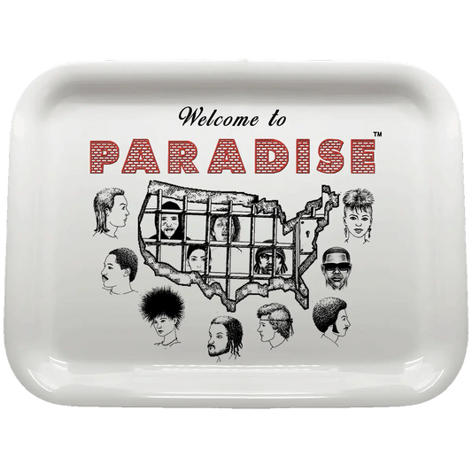 PARADISE WELCOME TO PARADISE WEED TRAY PARADISE NYC