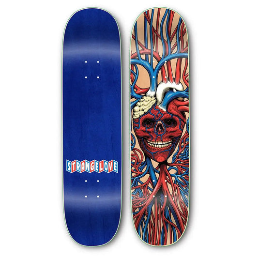 StrangeLove Skateboards Heart Skull / 8.0 Deck STRANGELOVE