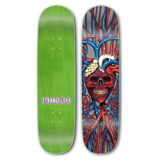 StrangeLove Skateboards Heart Skull / 8.5 Deck STRANGELOVE