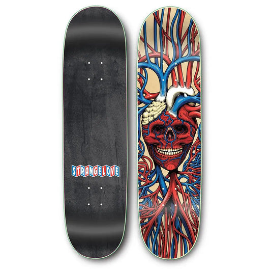 StrangeLove Skateboards Heart Skull / 8.25 Deck STRANGELOVE